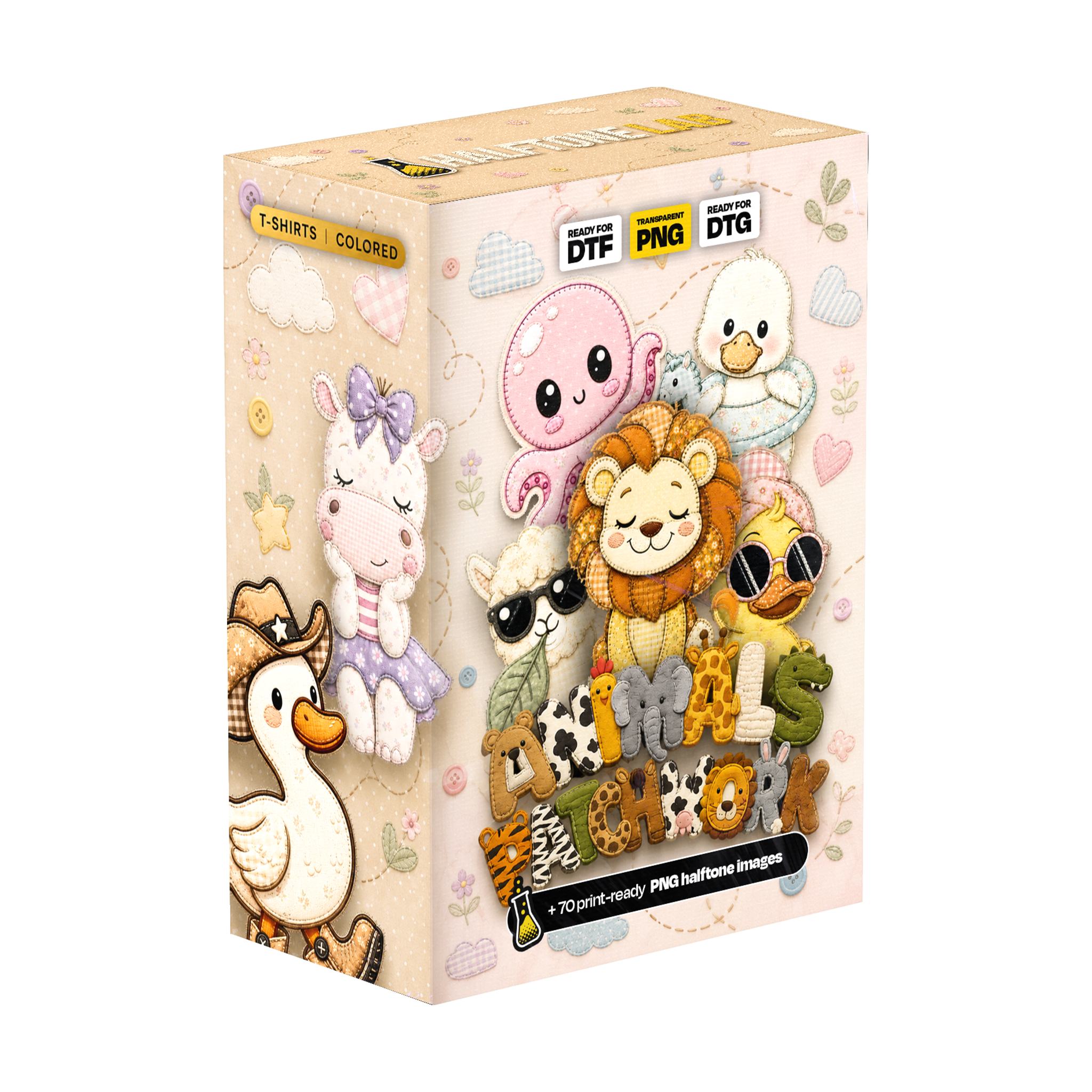 Pacote Animais Patchwork