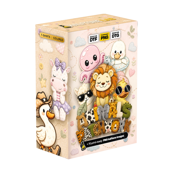 Pacote Animais Patchwork