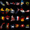 Pacote de Escudos do Futebol Mundial