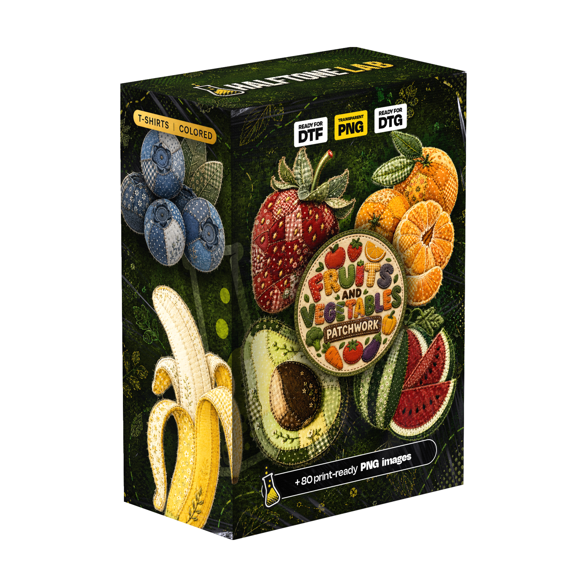 Pacote Frutas e Vegetais Patchwork
