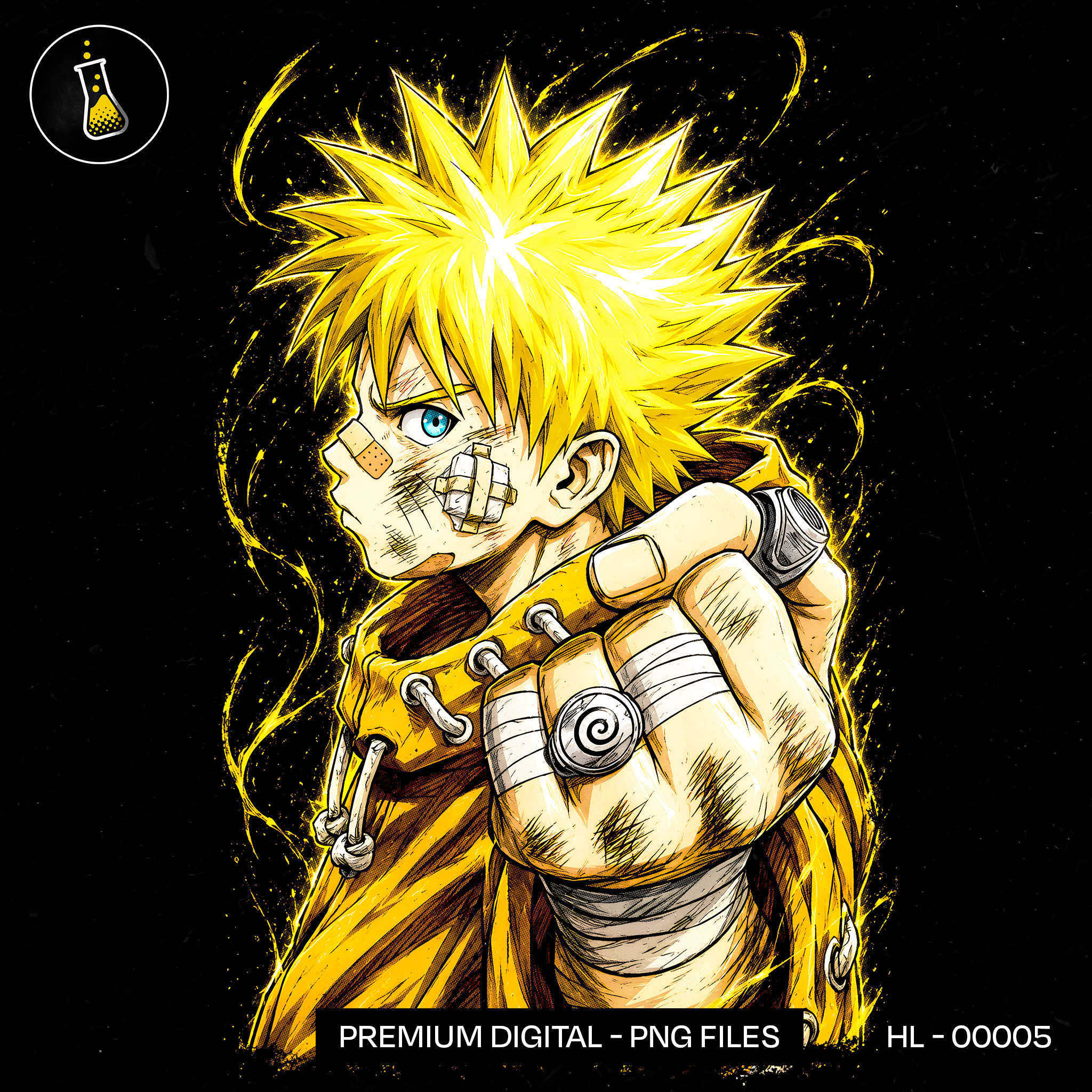 Naruto Uzumaki Sage Mode Estampa