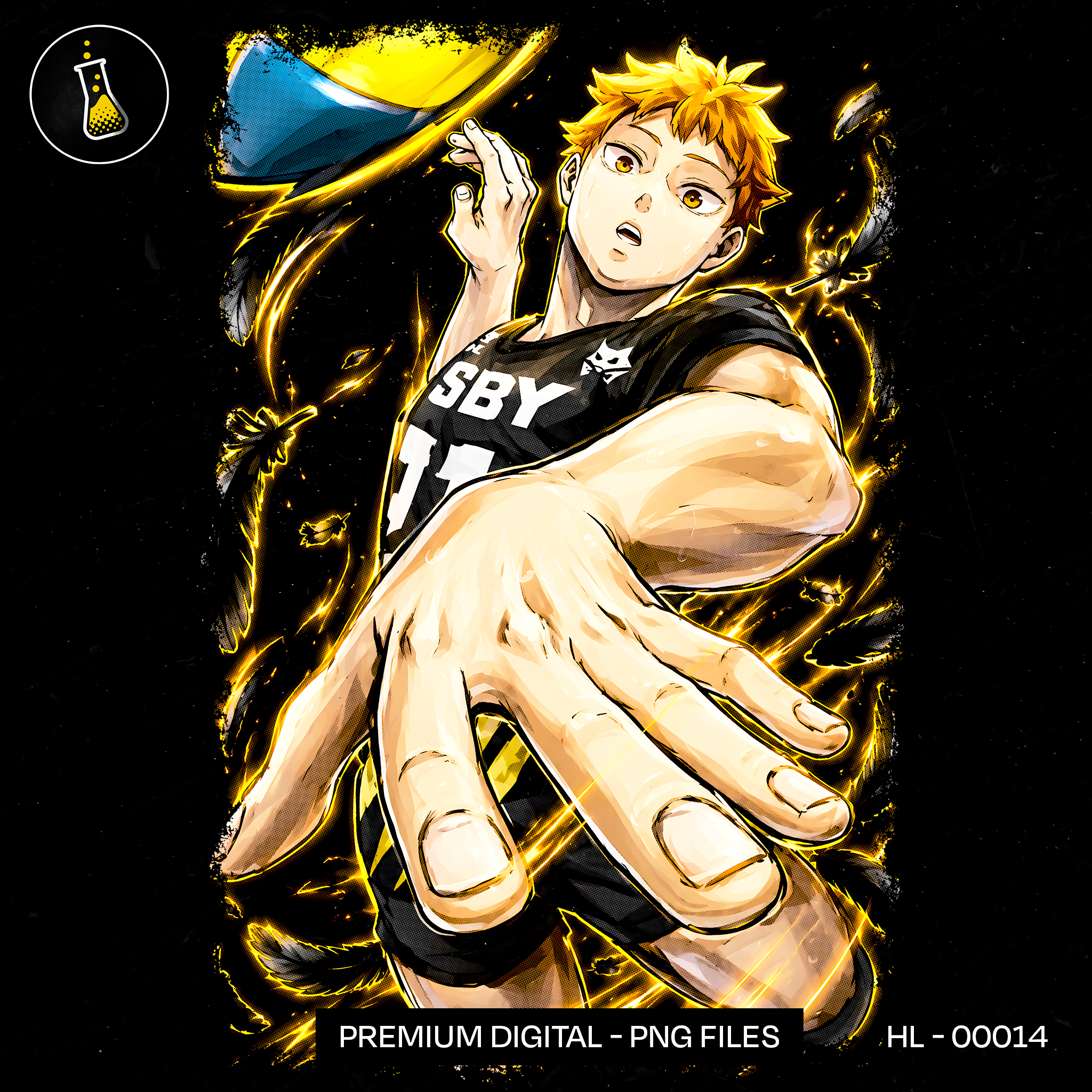 Hinata Shoyo MSBY Black Jackals Estampa
