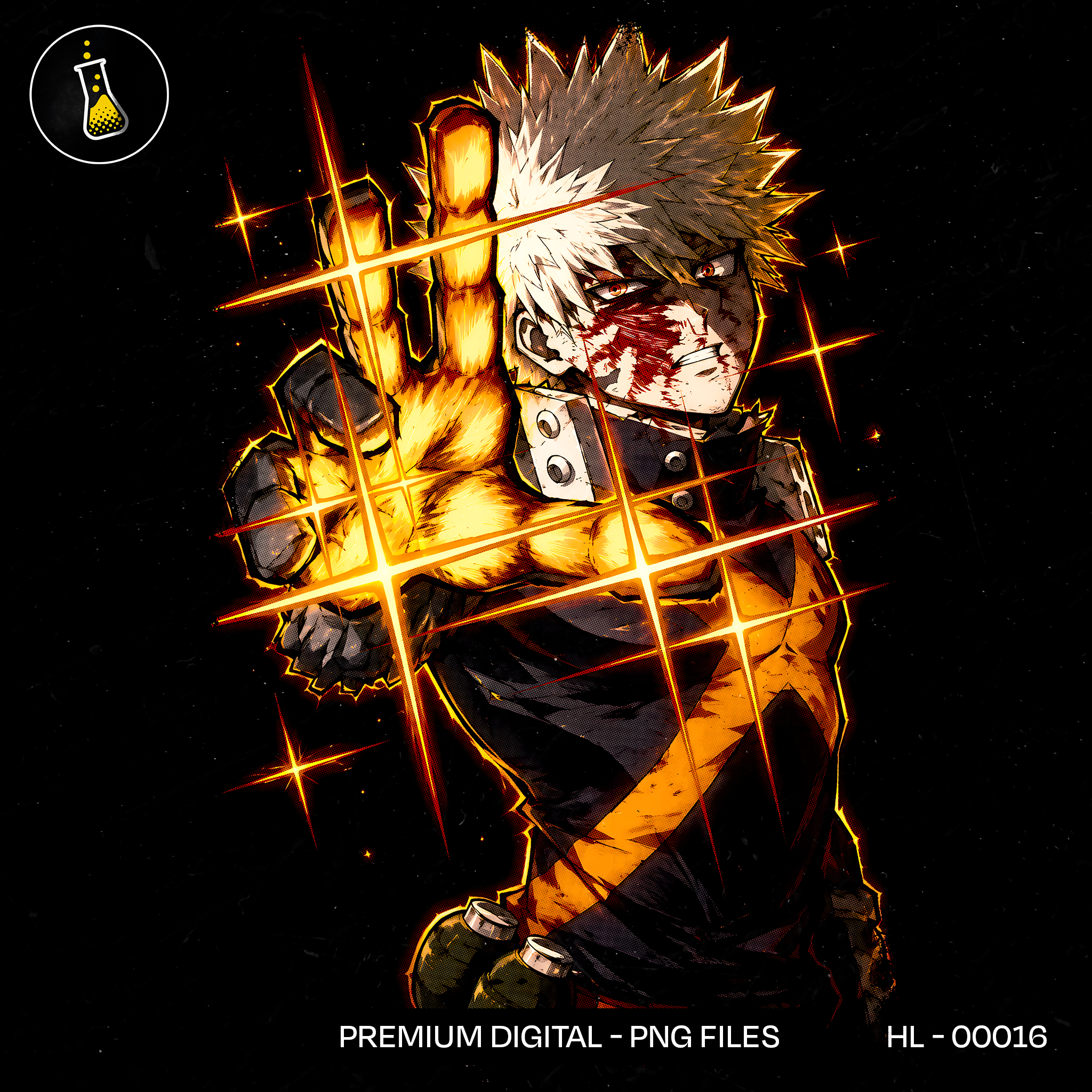 Bakugo Katsuki Explosion Grenade Estampa