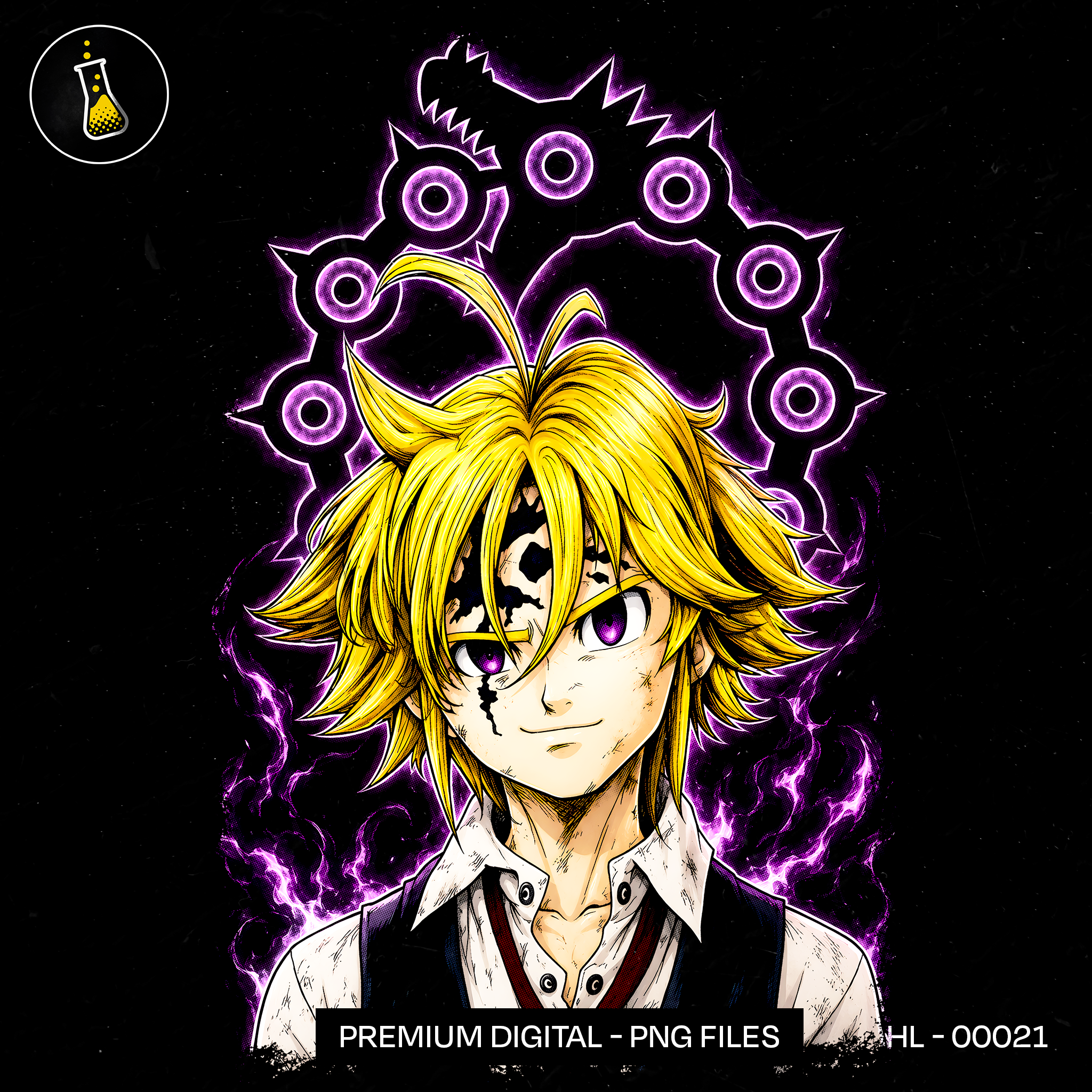 Meliodas Demon King Wrath Sin Estampa