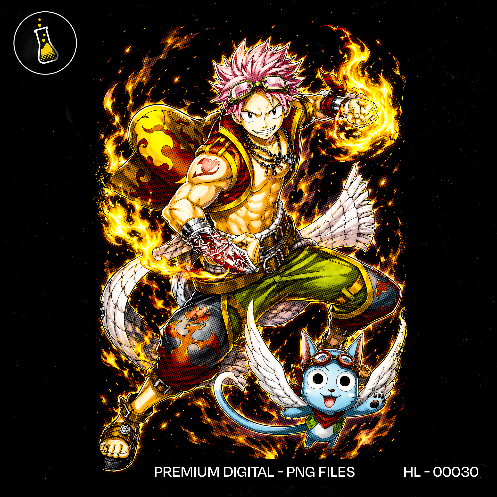 Natsu Dragneel Fire Dragon Slayer Estampa