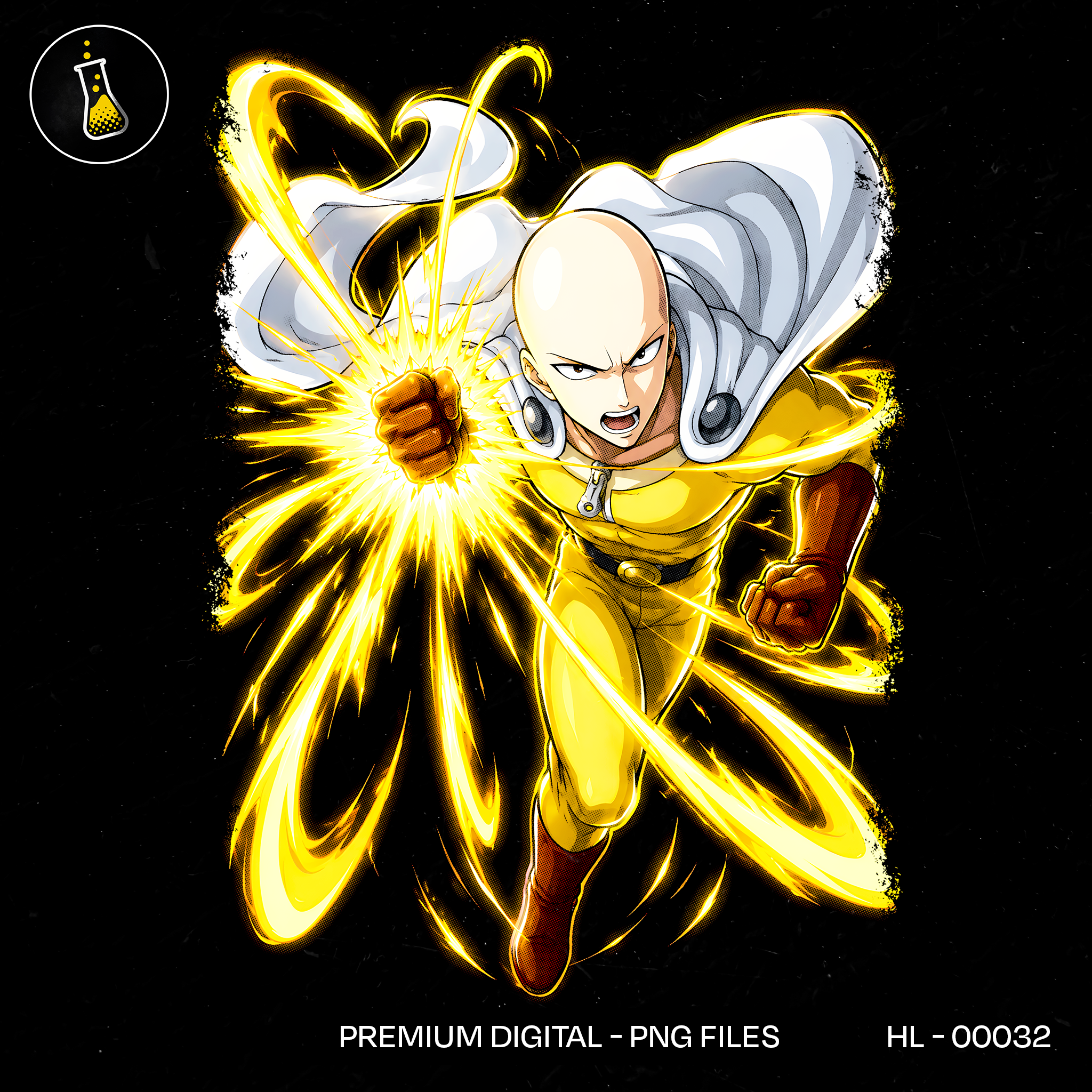 Saitama Hero Suit Serious Series Estampa