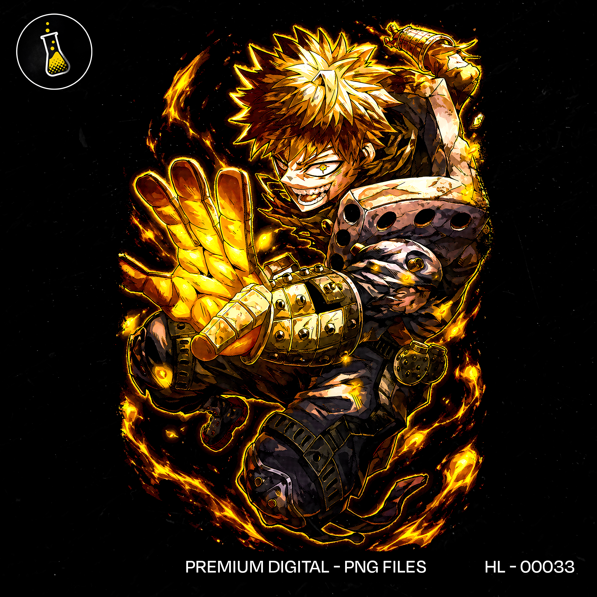 Bakugo Howitzer Impact Cluster Estampa