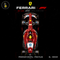 Lewis Hamilton Ferrari F1 Estampa