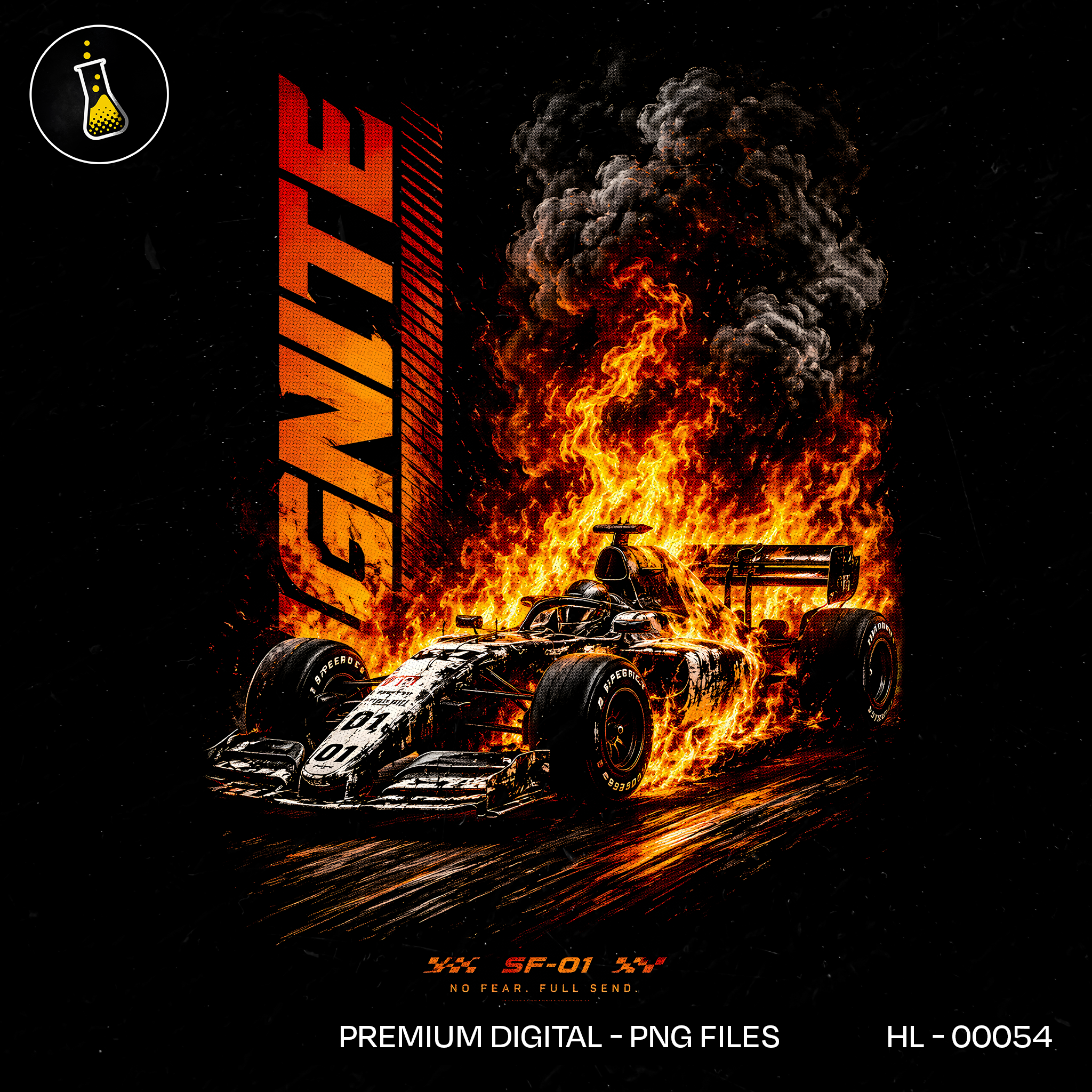 Ignite F1 Fire Racing Estampa
