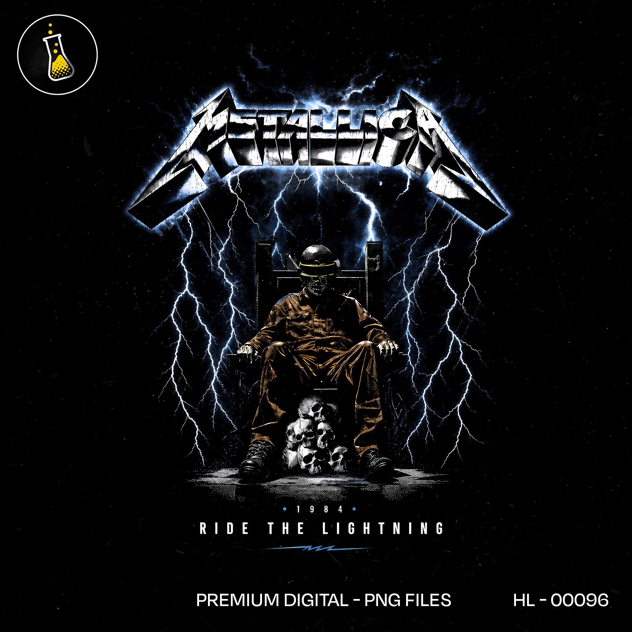 Metallica Ride the Lightning 1984 Rock Estampa