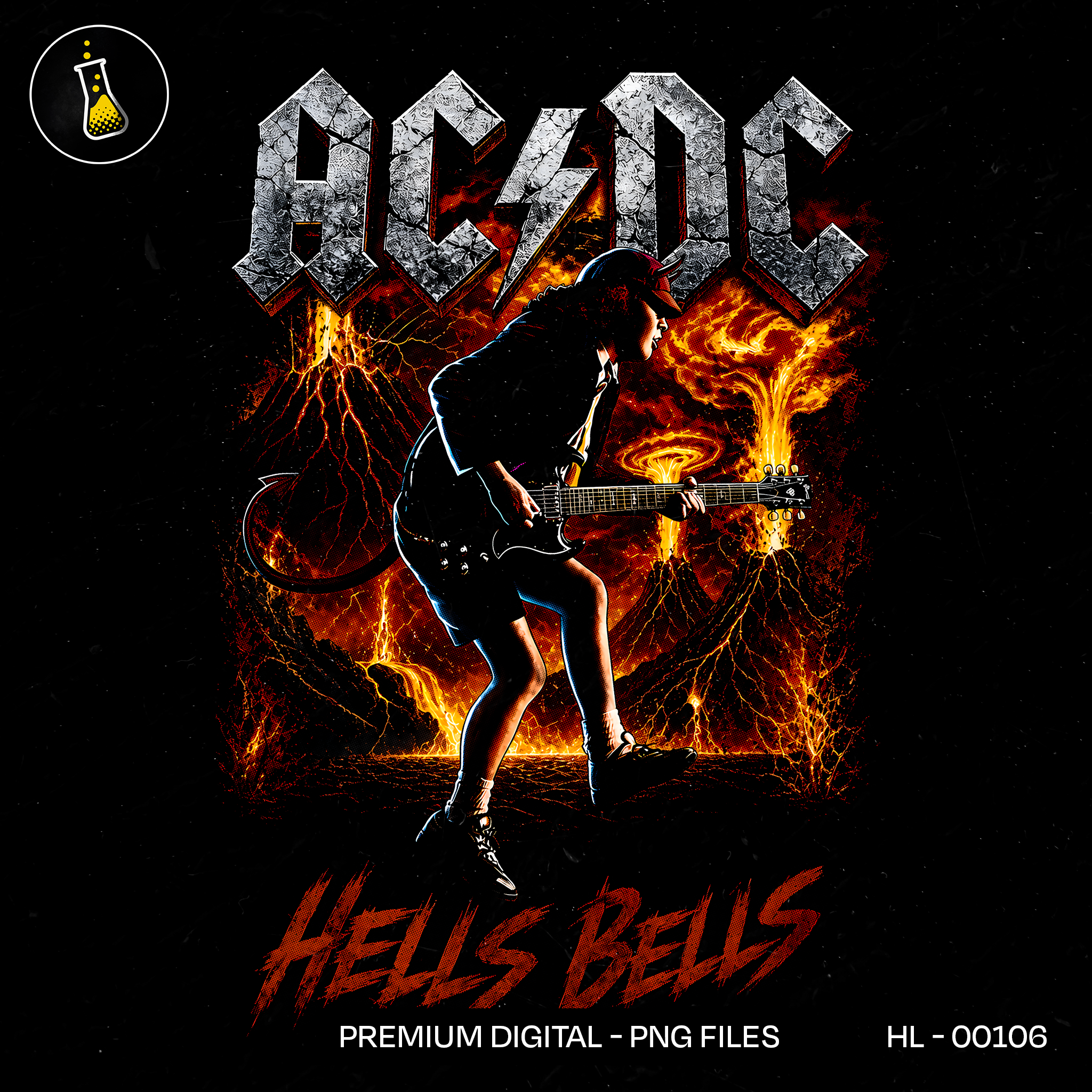 AC/DC Hells Bells Rock Estampa