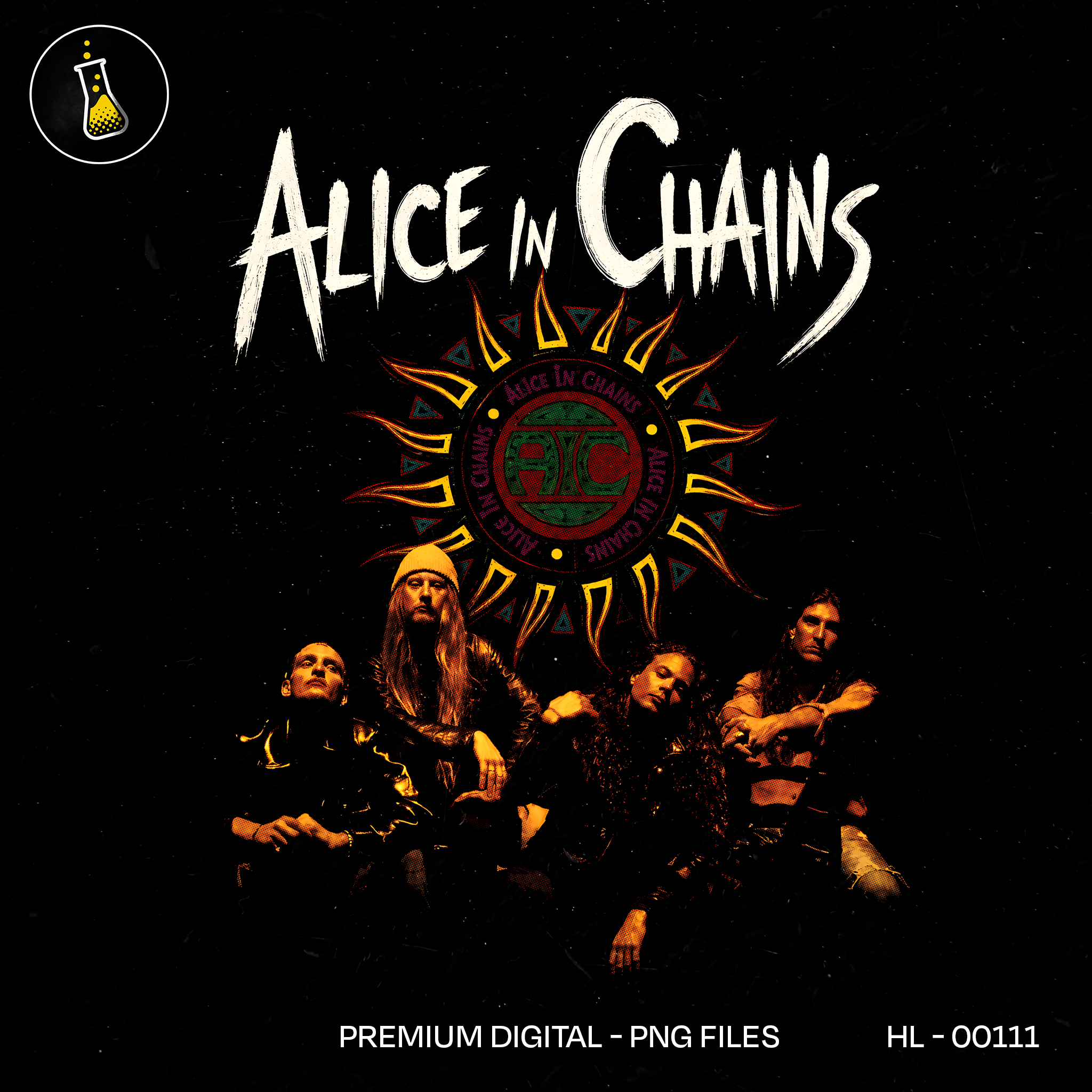 Alice In Chains Grunge Rock Estampa