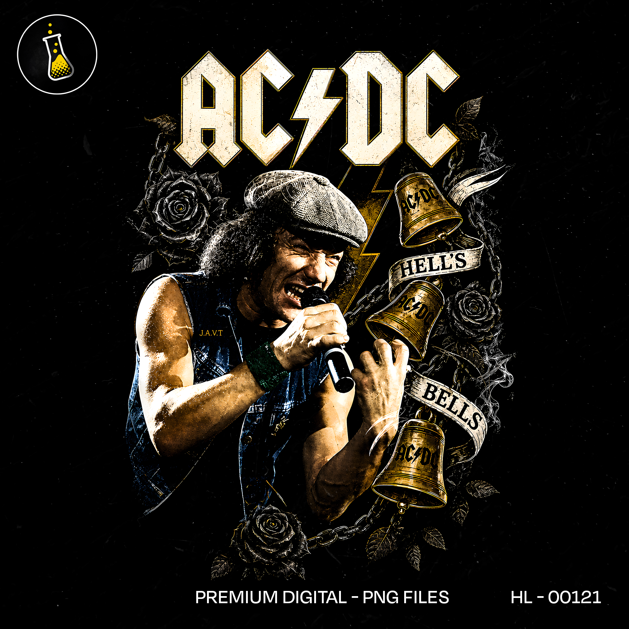 AC/DC Hells Bells Rock Estampa