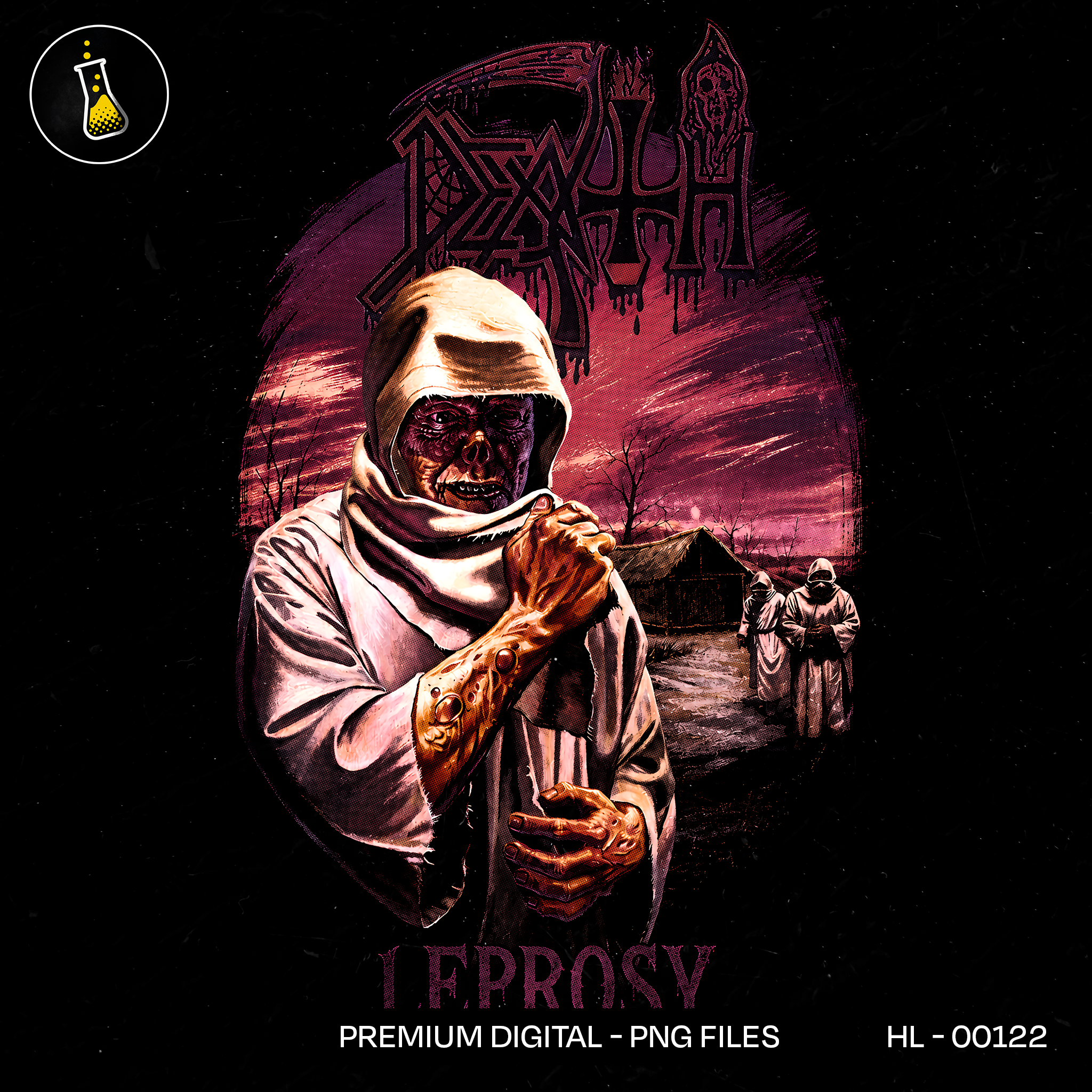 Death Leprosy Death Metal Estampa