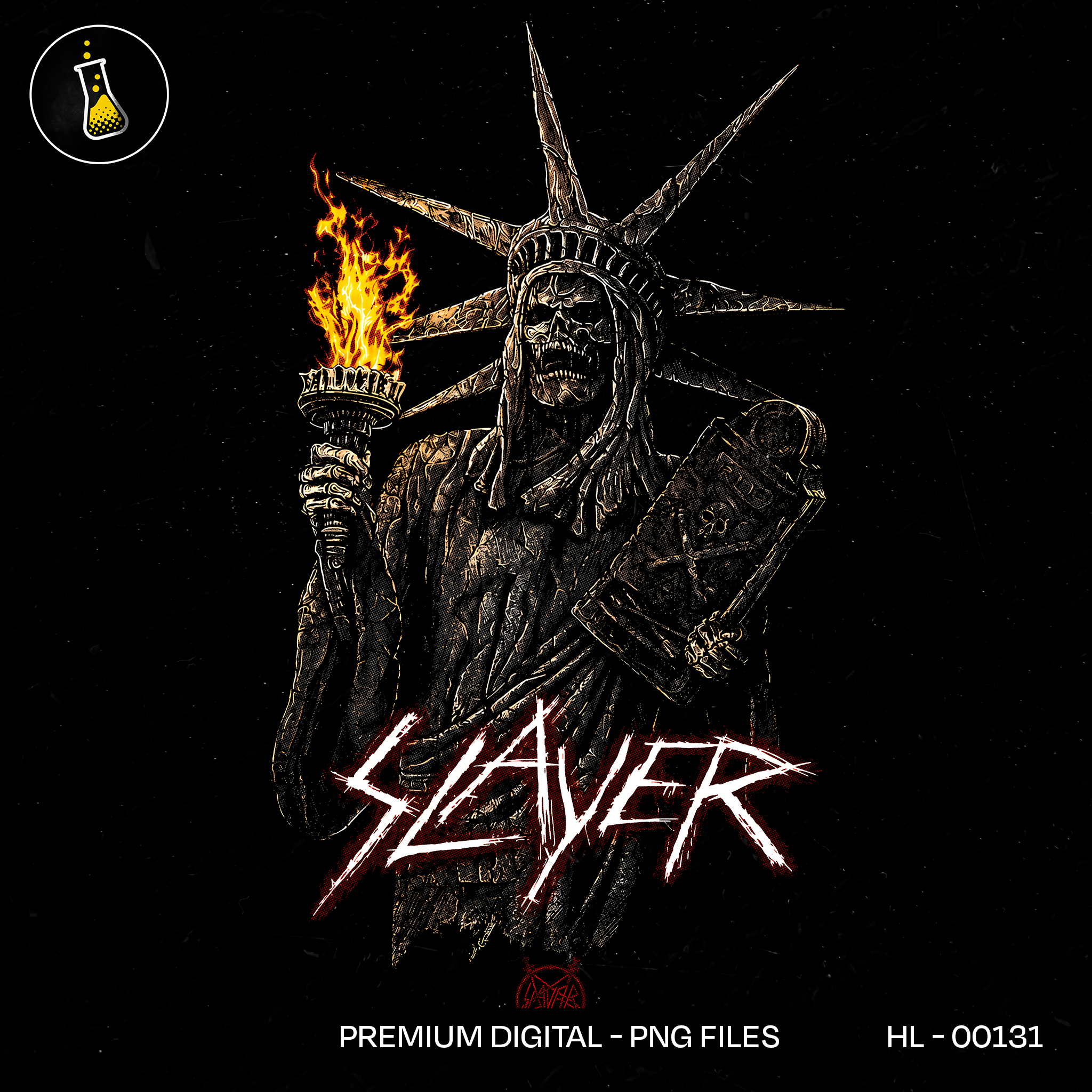 Slayer Statue of Liberty Thrash Metal Estampa