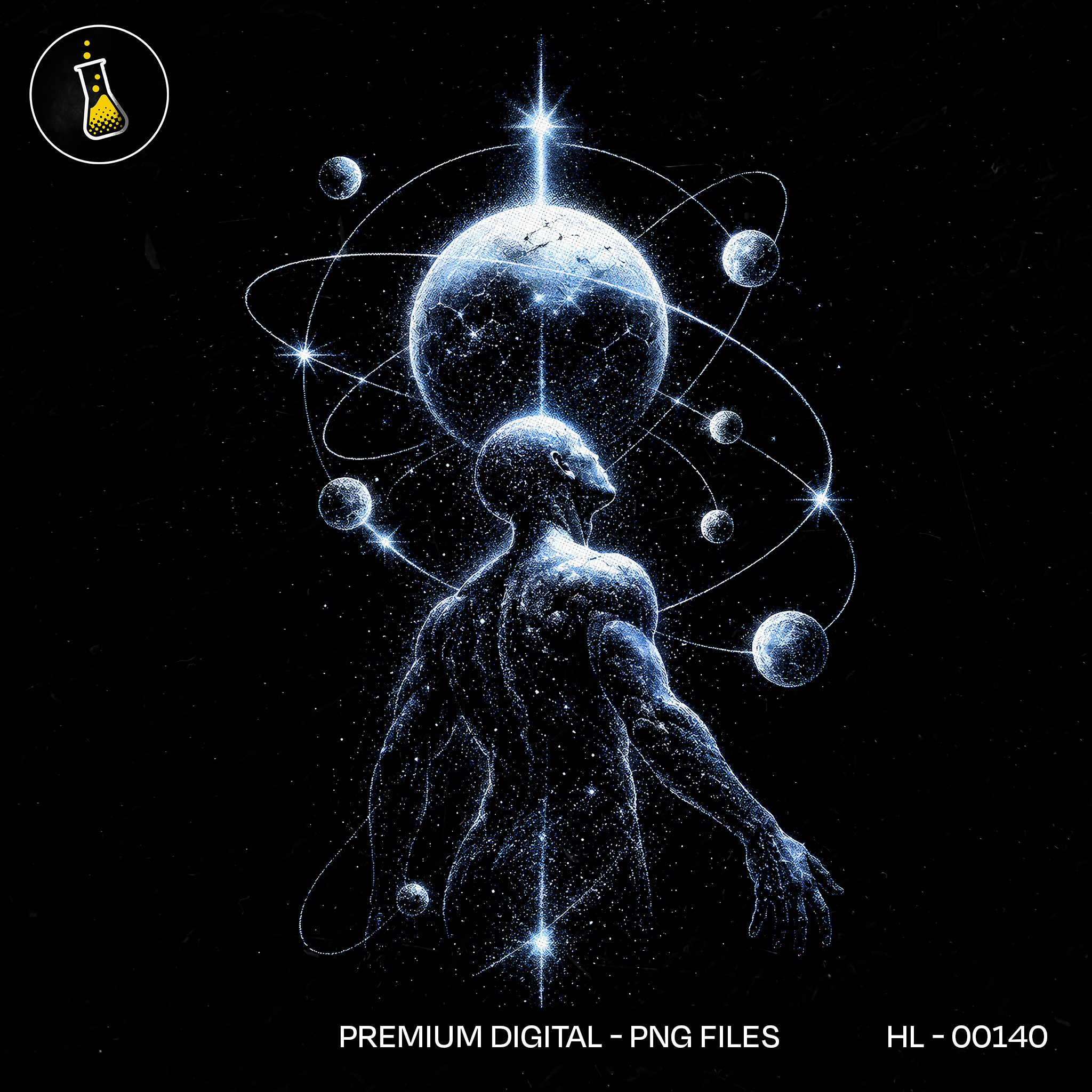 Cosmic Human Orbit Streetwear Estampa