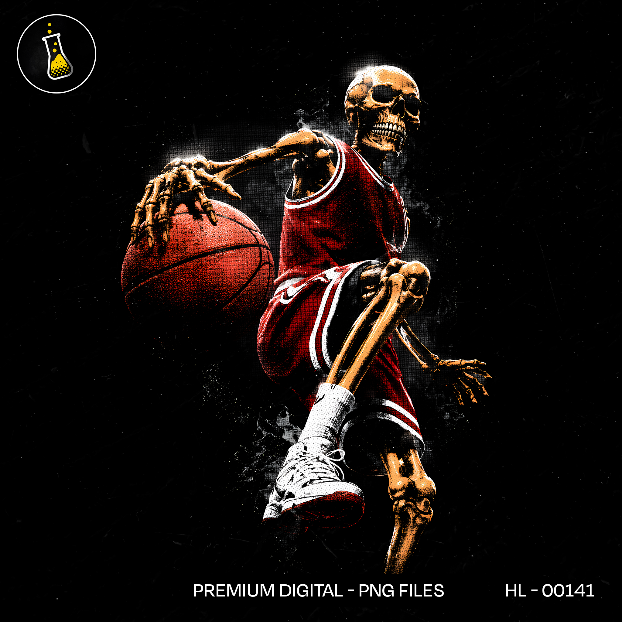 Skeleton Basketball Dunk Streetwear Estampa