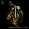 Flaming Chopper Motorcycle Streetwear Estampa