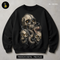 Three Skulls Chained Serpent Streetwear Estampa