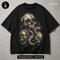 Three Skulls Chained Serpent Streetwear Estampa