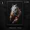 Racehorse Blue Checkered Blinkers Streetwear Estampa
