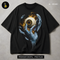 Burning Eyeball in Angel Hands Streetwear Estampa