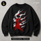 Red Star Flaming Skull Streetwear Estampa