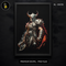 Horned Skull Knight Warrior Streetwear Estampa