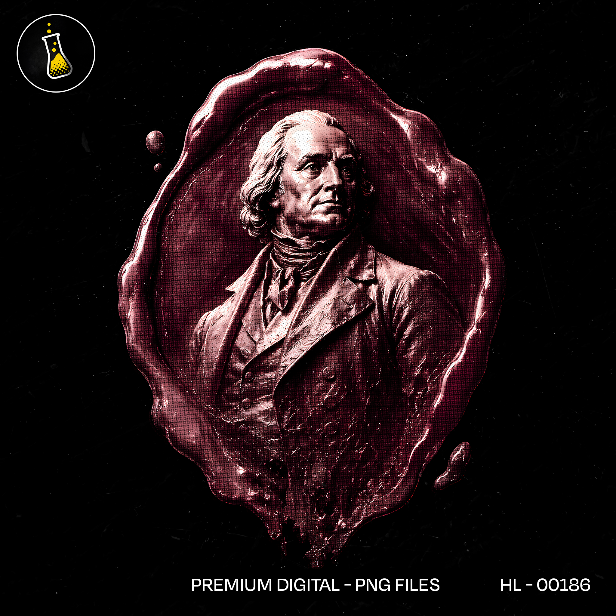 Wax Seal Portrait Bust Streetwear Estampa
