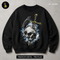 Raven Skull and Sword Streetwear Estampa
