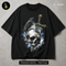 Raven Skull and Sword Streetwear Estampa