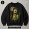Green Slime Vampire Woman Halloween Estampa