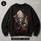 Evil Grinning Clown Bloody Hand Halloween Estampa