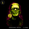 Frankenstein Monster Neon Portrait Halloween Estampa