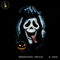 Ghost Face Mask Tongue Out Halloween Estampa