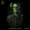 Green Monster Stitched Face Halloween Estampa