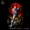 Bandaged Mummy Blood Moon Graveyard Halloween Estampa