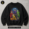 Zombie Alien Kids Broken TV Halloween Estampa
