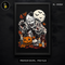 Scary Evil Clown Pumpkin Halloween Estampa