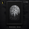 Spooky Graveyard Full Moon Bats Halloween Estampa