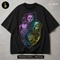 Horror Movie Villains Neon Halloween Estampa