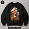 Cute Strawberry Girl Black Cat Halloween Estampa