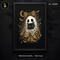 Cute Leopard Ghost Black Kitten Halloween Estampa
