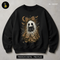 Cute Leopard Ghost Black Kitten Halloween Estampa