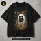 Cute Leopard Ghost Black Kitten Halloween Estampa