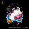 Cute Ghost Pool Float Drink Halloween Estampa