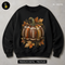 Cute Football Pumpkin Autumn Leaves Halloween Estampa