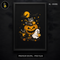Cute Raccoon Cat Ghost Pumpkin Halloween Estampa