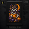 Cute Raccoon Witch Pumpkin Moon Halloween Estampa