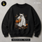 Cute Ghost Bear Coffee Pumpkin Halloween Estampa